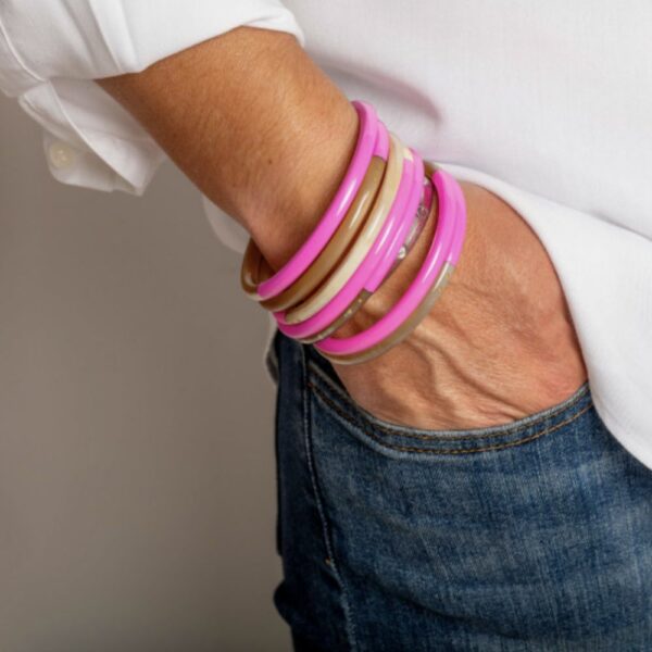 JONC EN CORNE ROSE FLUO - ATELIER 1811
