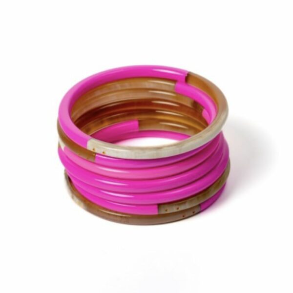 JONC EN CORNE ROSE FLUO - ATELIER 1811 – Image 2