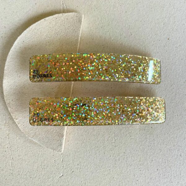 BARRETTE PAILLETTES DOREES