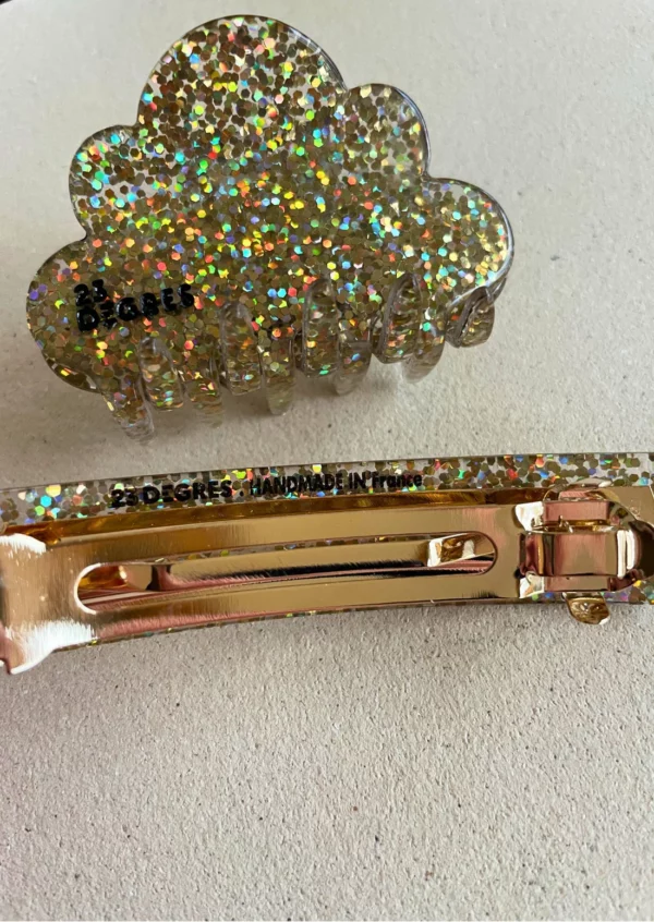 BARRETTE PAILLETTES DOREES – Image 3