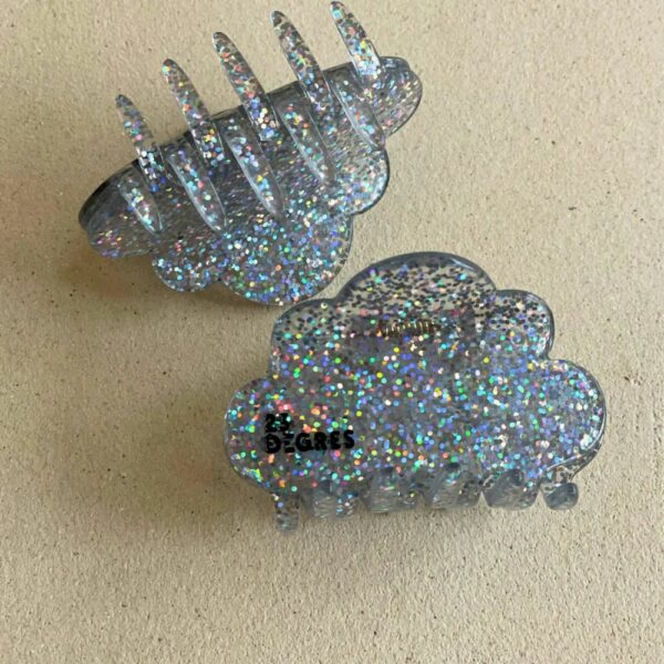 PINCE NUAGE PAILLETTES ARGENTEES