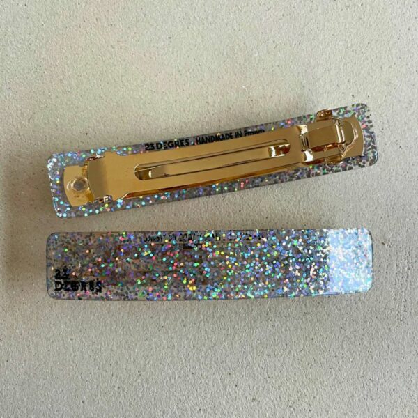 BARRETTE PAILLETTES ARGENTEES – Image 2