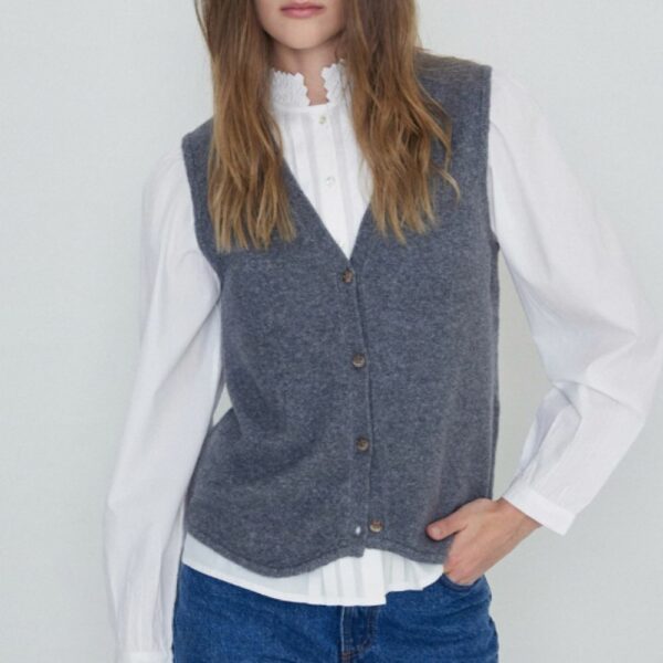 GILET NINA GRIS