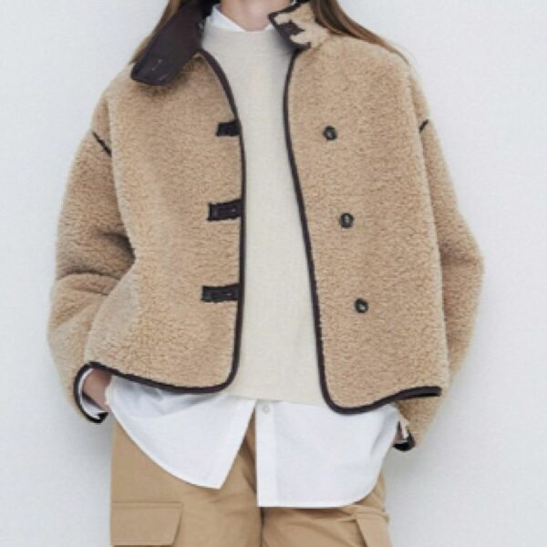 VESTE TEDDY BEIGE