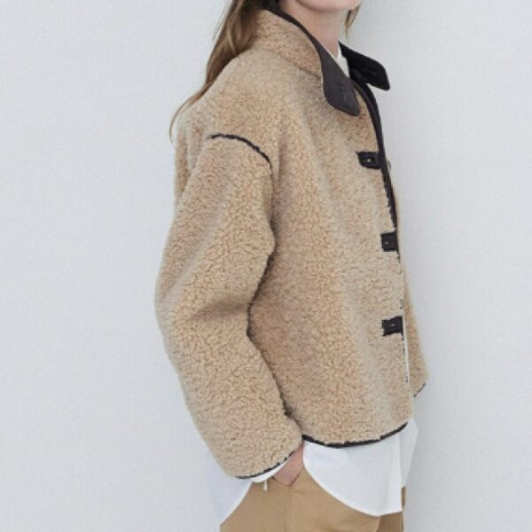 VESTE TEDDY BEIGE – Image 2