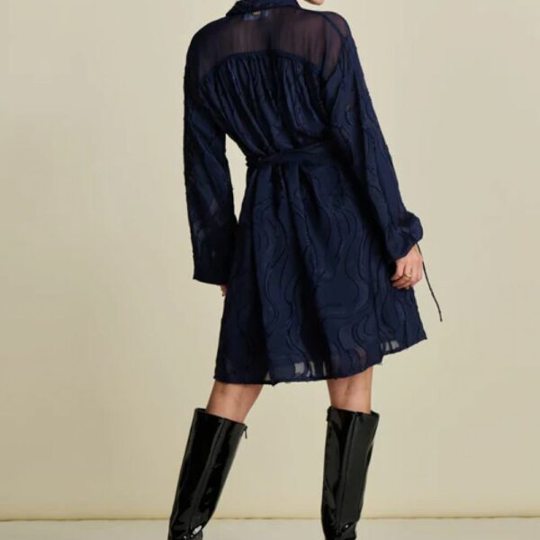 ROBE JACQUARD BLUE – Image 3