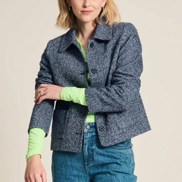 VESTE TWEED BLUE