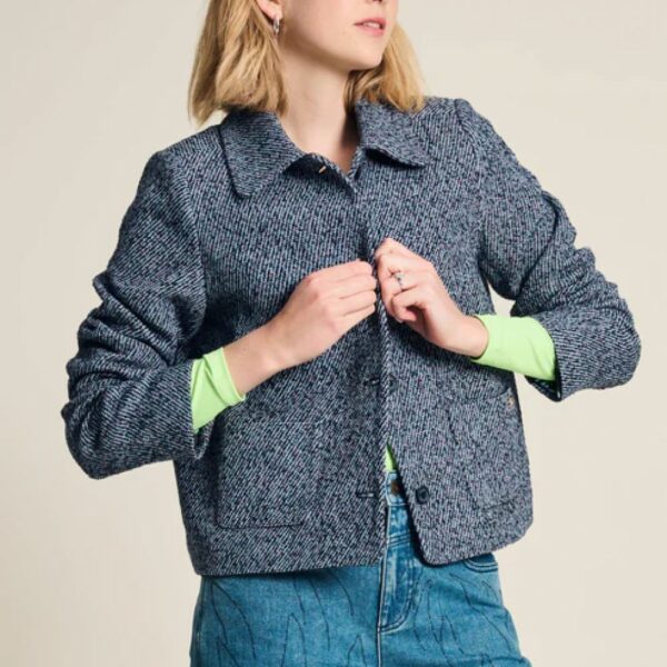 VESTE TWEED BLUE – Image 2