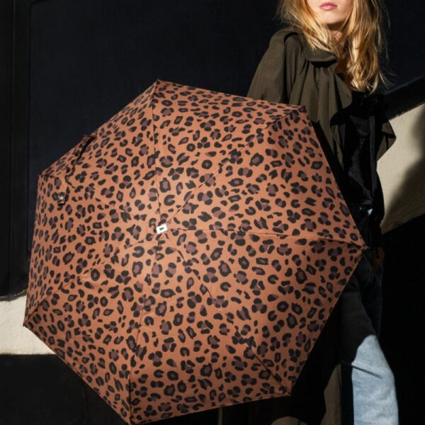 MINI PARAPLUIE IMPRIME LEOPARD - ANATOLE – Image 3