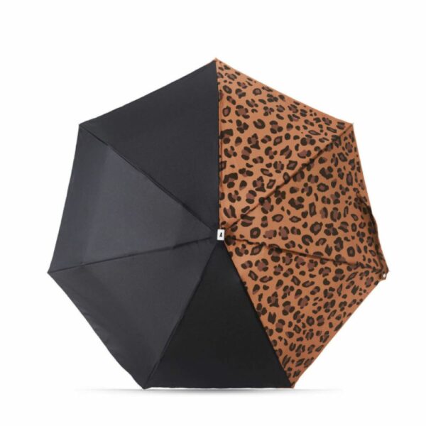 MINI PARAPLUIE NOIR & LEOPARD - ANATOLE