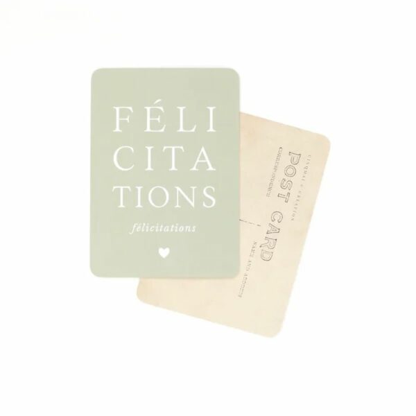 CARTE POSTALE FELICITATIONS / ADAM / VINTAGE PAPER - CINQMAI