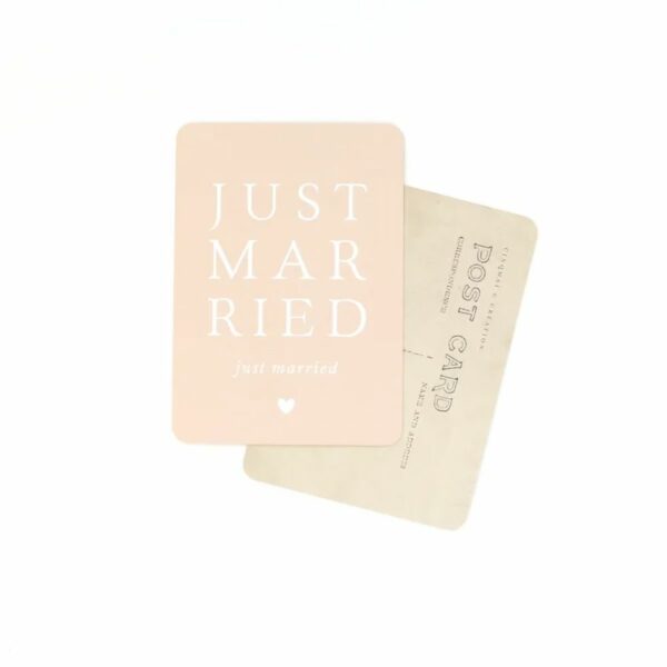 CARTE POSTALE JUST MARRIED / ADAM / VINTAGE PAPER - CINQMAI