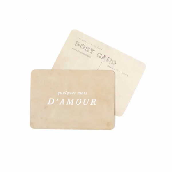 CARTE POSTALE QUELQUES MOTS D'AMOUR / ADAM - CINQMAI