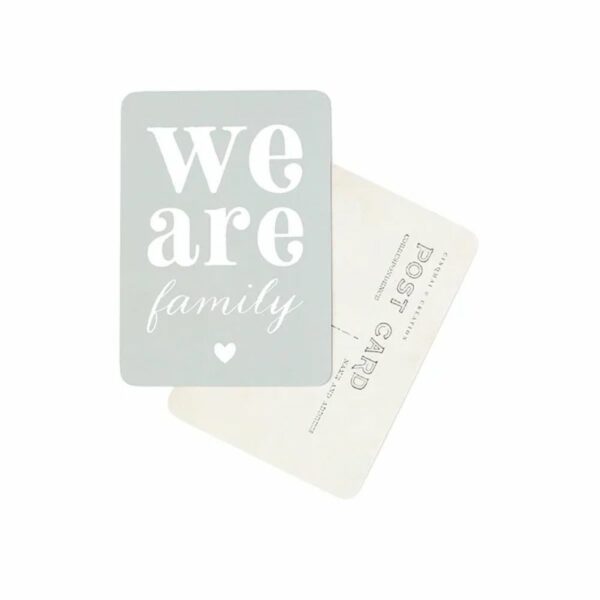 CARTE POSTALE WE ARE FAMILY / VINTAGE PAPER - CINQMAI