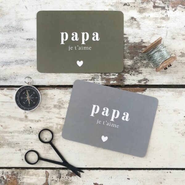 CARTE POSTALE PAPA JE T'AIME / ADELE / BLEU STONE - CINQMAI