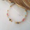 BRACELET LIVIA LABRADORITE, NACRE, TOPAZE ROSE - GINANDGER