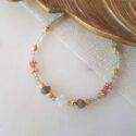 BRACELET LIVIA LABRADORITE, NACRE, TOPAZE ROSE - GINANDGER