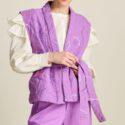GILET QUILTED PURPLE - POM AMSTERDAM