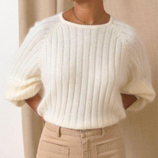 PULL TIMOTHE ECRU - GARANCE – Image 2