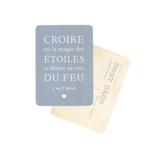 CARTE POSTALE CROIRE EN LA MAGIE DES ETOILES - CINQMAI