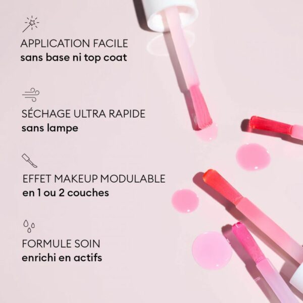 VERNIS SOIN ACTIVE GLOW RASPBERRY - MANUCURIST – Image 2
