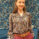 BLOUSE MEKO MARINE - GARANCE