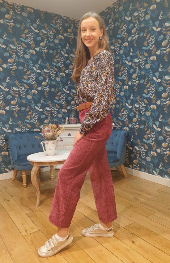 BLOUSE MEKO MARINE - GARANCE – Image 4