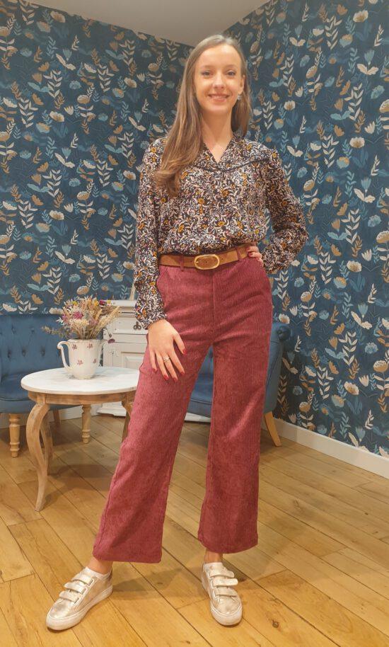 BLOUSE MEKO MARINE - GARANCE – Image 2