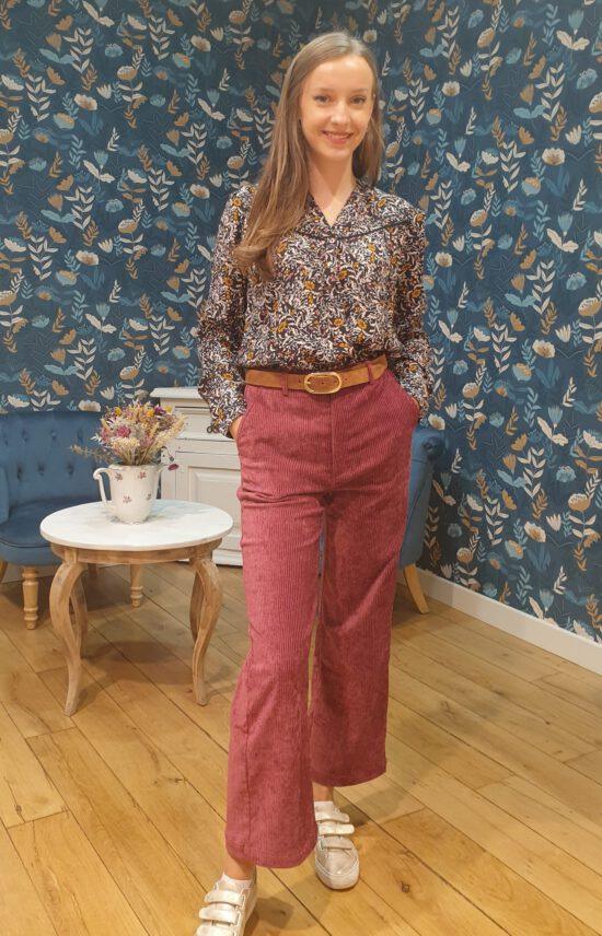 BLOUSE MEKO MARINE - GARANCE – Image 3
