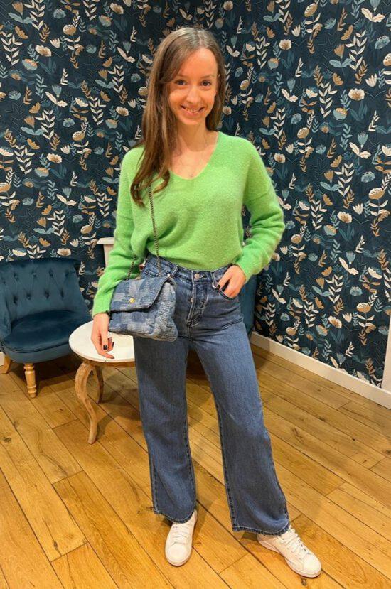 JEANS WIDE FOREST STONE – Image 2