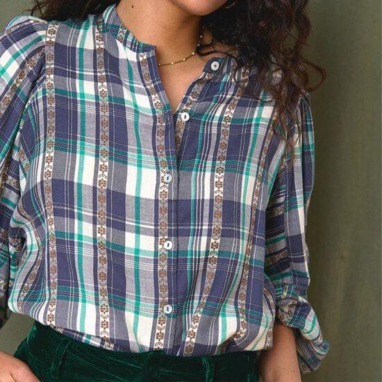BLOUSE TERESA BLEU – Image 3