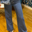 JEANS WIDE FOREST STONE