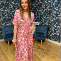ROBE LAURINE FUSHIA