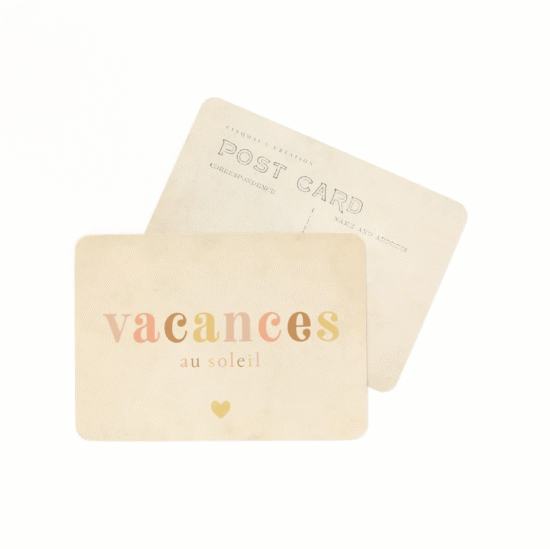 CARTE POSTALE VACANCES AU SOLEIL / ARC EN CIEL - CINQMAI