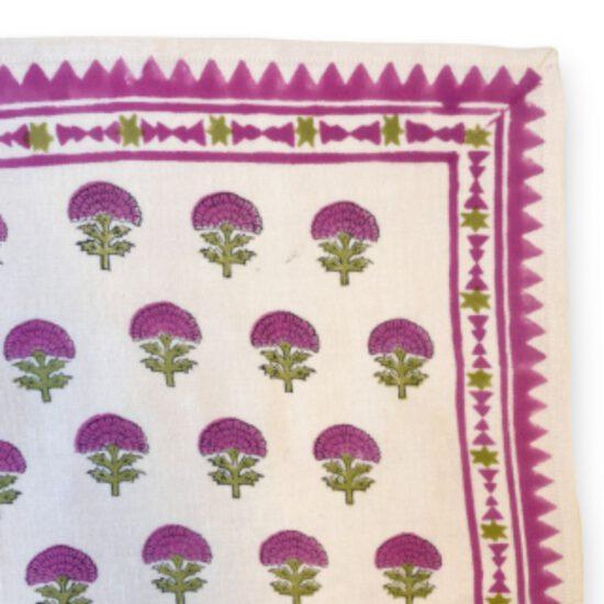 BIG FOULARD LATIKA "FLORETS" MACADAMIA – Image 3