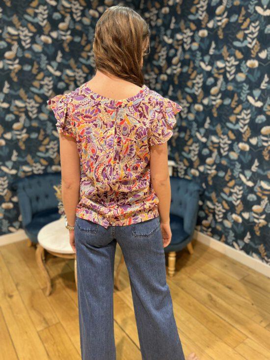 BLOUSE BALANCEE  LILAS – Image 3