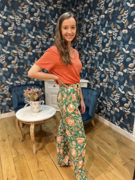 PANTALON PARTICIPANT FLEUR INDIENNE – Image 2