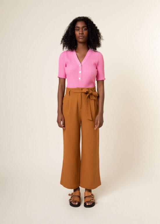 PANTALON GINA OCRE - FRNCH – Image 2
