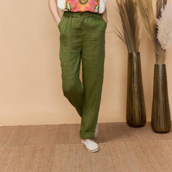 PANTALON NADERE VERT – Image 2