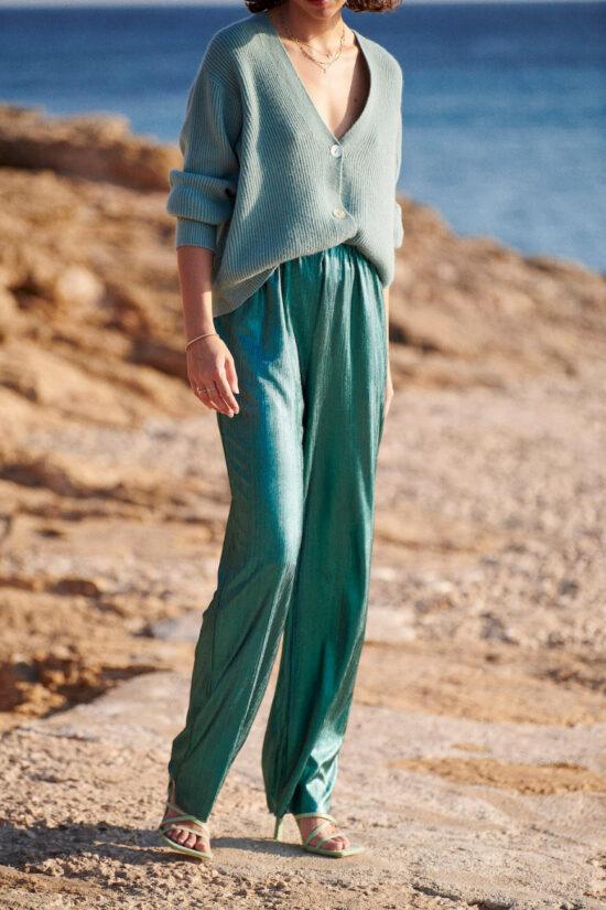 PANTALON PITTSBURG VERT - LAURE+MAX – Image 2