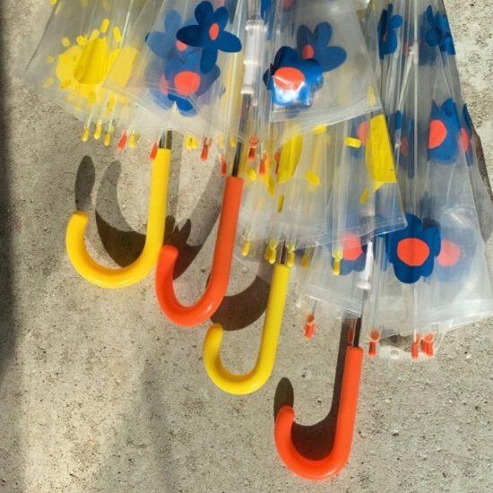 PARAPLUIE FLEURS BLEUES ADULTE – Image 5