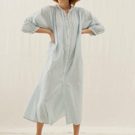 ROBE DEEPALINA BLUE STRIPES - LOUISE MISHA – Image 6