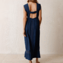 ROBE FELINE INDIGO