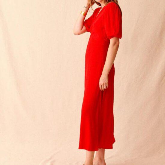 ROBE SALMA ROUGE – Image 4