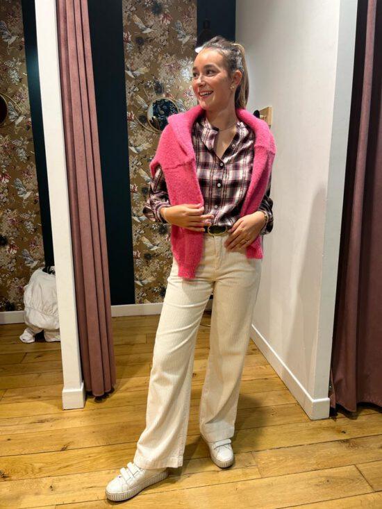 PANTALON YANELLE ECRU