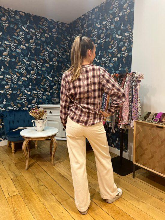 PANTALON YANELLE ECRU – Image 4