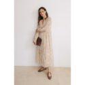 ROBE BEATRICE ORGANIC PRINT