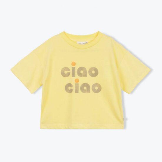 T-SHIRT CIAO JAUNE - ARSENE ET LES PIPELLETTES