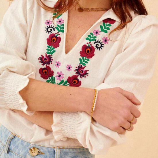 BLOUSE SEA ECRU