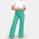 JEANS FAUVE VERT